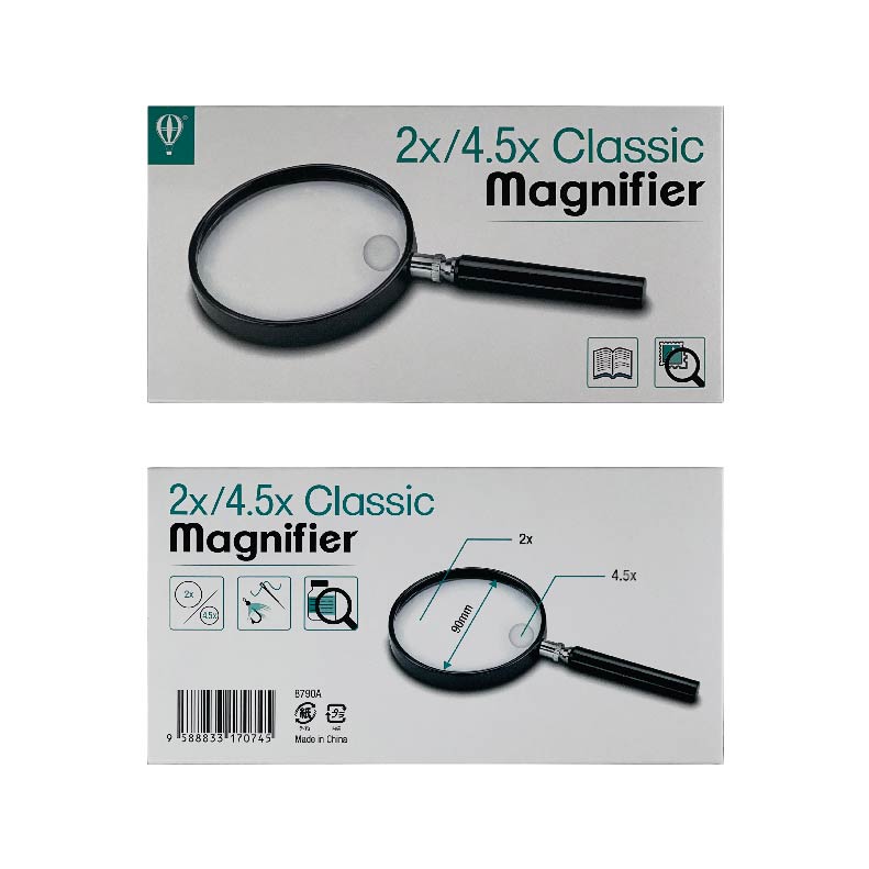 Acrylic Magnifier/ Magnifying Glass 3.6" 2x/ 4.5x 8790A